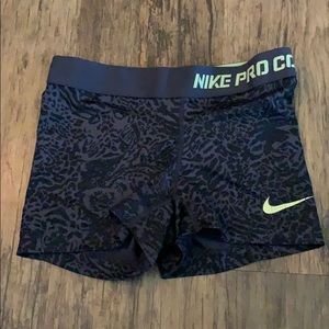 Nike Pro combat cheetah design spandexs